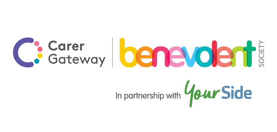 carer gateway benevolent society in partnership with your side logo