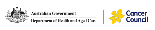 department of heatlth and cancer council logos
