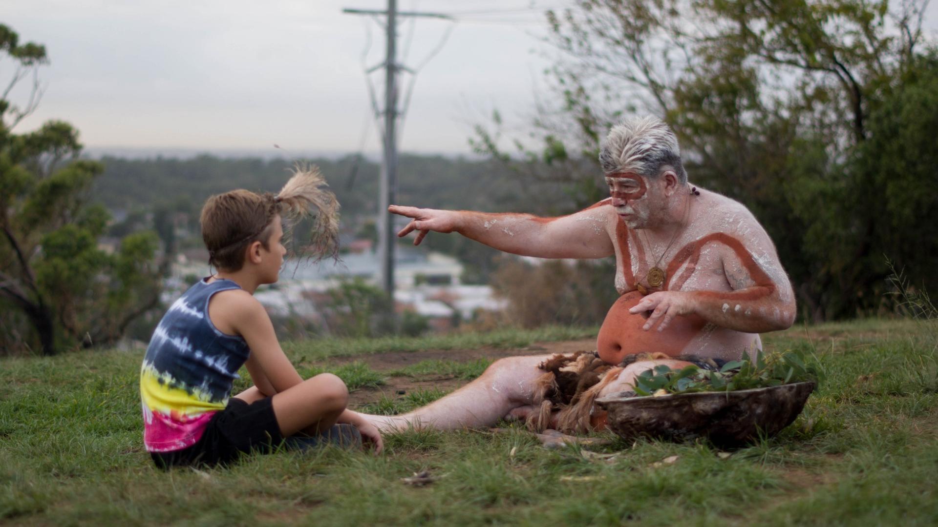 Darug Elder conducting a smoke ceremony