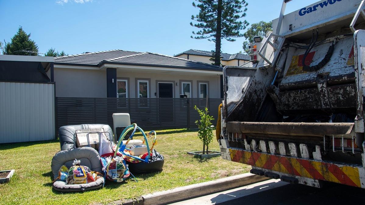 Cleanup items outside of home