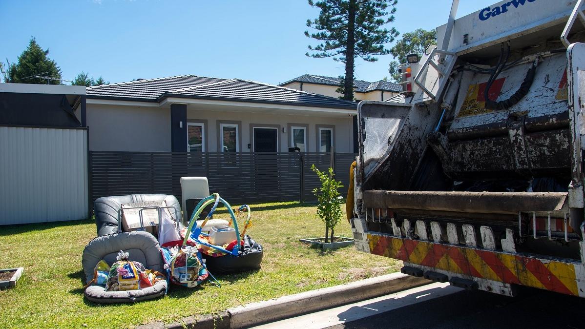 Cleanup items outside of home