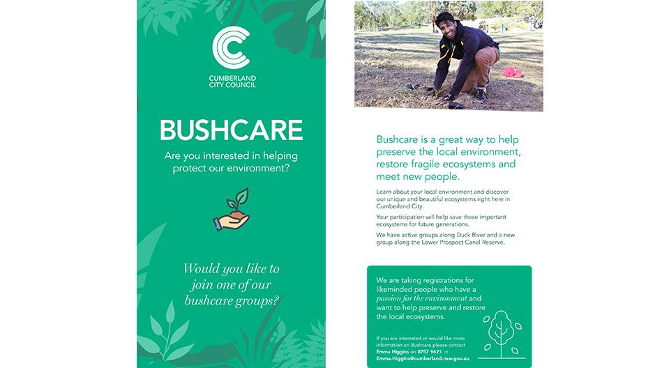 Join a bushcare group flyer