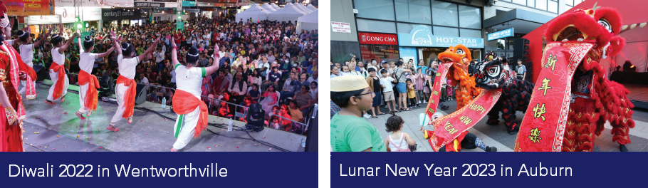 Diwali 2022 in Wentworthville and Luna New Year 2023 in Auburn